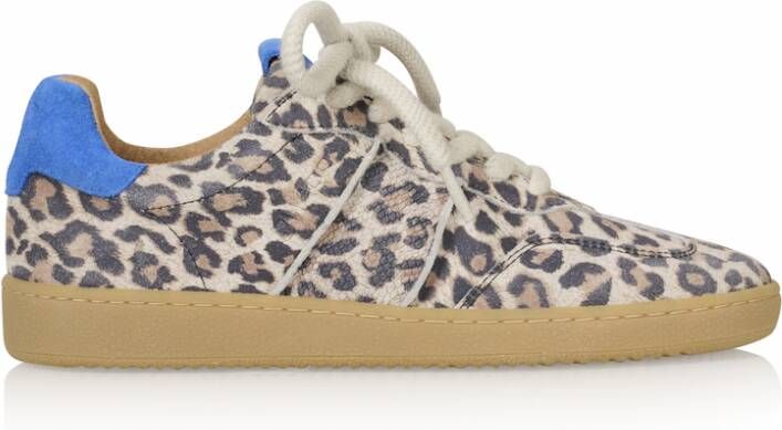 Dwrs label POONA Leopard Sand Kobalt