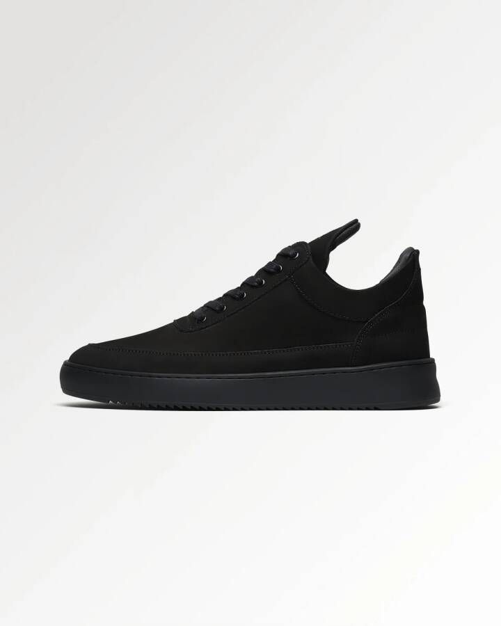 Filling Pieces Low Top Ripple Nubuck All Black