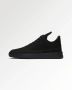 Filling Pieces Low Top Ripple Nubuck All Black Sneaker - Thumbnail 3