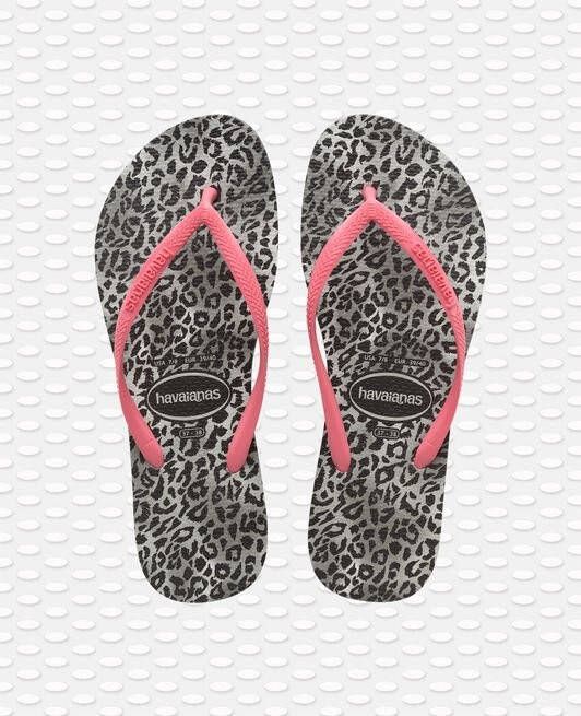 Havaianas Slim Leopard Zwart