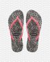 Havaianas Slim Animals teenslippers met panterprint roze grijs - Thumbnail 7