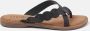 Lazamani 75.283 Ladies Toe Slippers Black - Thumbnail 3