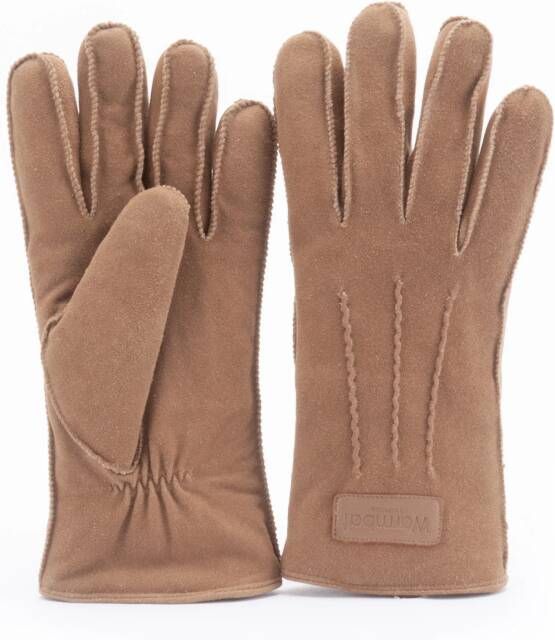 Warmbat Gloves Women Goat Suede Cognac