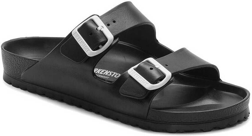 Birkenstock Arizona Eva Black Black White Buckle Slides 1025846