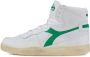 Diadora Heritage mi basket used sneakers wit 201.158569 c6834 white verdant leer 43 5(9+ ) - Thumbnail 3