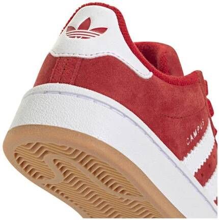 Adidas Originals Campus 00s sneakers rood wit Jongens Meisjes Suede Meerkleurig 29