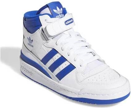 Adidas Originals Forum Mid sneakers wit blauw Jongens Meisjes Imitatieleer 38 2 3