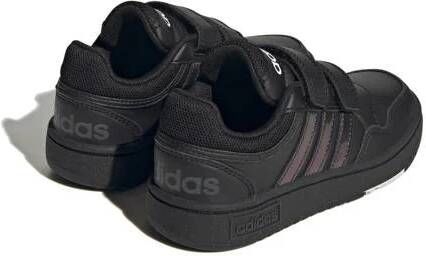 Adidas Originals Hoops sneakers zwart Jongens Meisjes Imitatieleer Effen 29