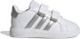 Adidas Sportswear Grand Court 2.0 sneakers wit matzilver Imitatieleer 20 - Thumbnail 3