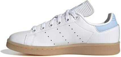 Adidas Originals Stan Smith sneakers wit lichtblauw gum Jongens Meisjes Polyester 40