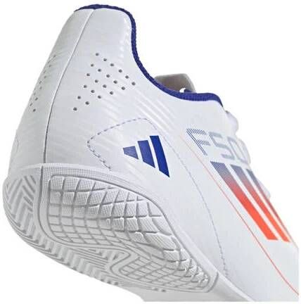 Adidas Performance F50 Club IN Junior zaalvoetbalschoenen wit rood blauw Jongens Meisjes Imitatieleer 30