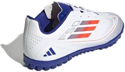 Adidas Performance F50 Club Junior voetbalschoenen wit rood kobaltblauw Jongens Meisjes Imitatieleer 31