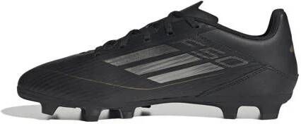 Adidas Performance F50 Club Junior voetbalschoenen zwart goud metallic Jongens Meisjes Imitatieleer 37 1 3