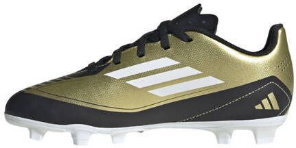 Adidas Performance F50 Club Messi voetbalschoenen metallic goud wit zwart Jongens Meisjes Imitatieleer 36