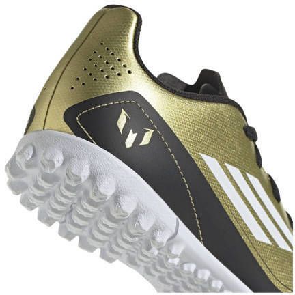 Adidas Performance F50 Club Messi voetbalschoenen metallic goud wit zwart Jongens Meisjes Imitatieleer 36