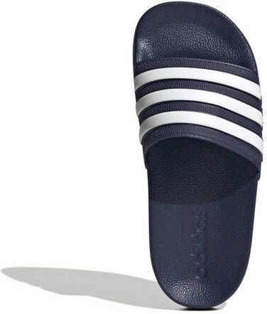 Adidas Sportswear Adilette Shower slippers donkerblauw wit Jongens Meisjes Rubber 28