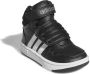 Adidas Sportswear Hoop Mid sneakers zwart wit grijs Imitatieleer 21 - Thumbnail 3