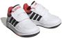 Adidas Sportswear Hoops 3.0 sneakers wit zwart rood Imitatieleer 23 1 2 - Thumbnail 3