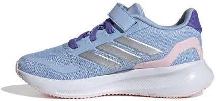 Adidas Sportswear Runfalcon 5 sneakers blauw zilver grijs Jongens Meisjes Mesh 35