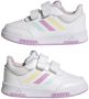 Adidas Sportswear Tensaur sneakers wit lichtblauw lila Imitatieleer 26 - Thumbnail 3