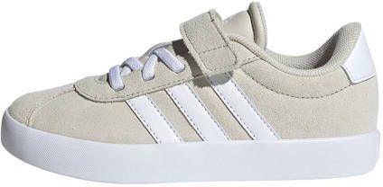 Adidas Sportswear VL Court 3.0 sneakers beige wit Jongens Meisjes Suede 29