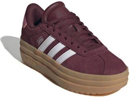 Adidas Sportswear VL Court Bold suède sneakers donkerrood wit Jongens Meisjes Suede 38 2 3