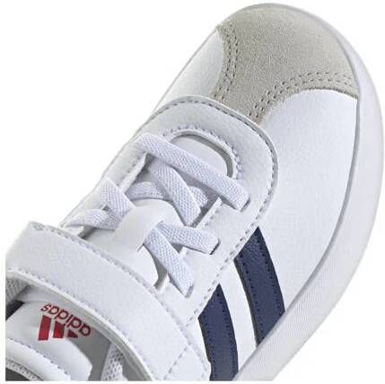 Adidas Sportswear VL Court sneakers wit blauw rood Suede 30