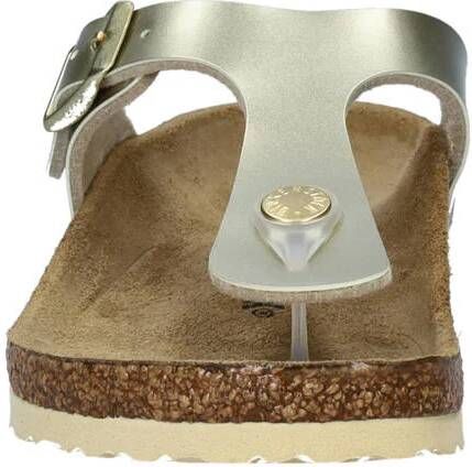 Birkenstock Gizeh teenslippers goud Meisjes Imitatieleer 37