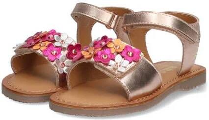 Braqeez Cally Call leren sandalen lichtroze Meisjes Leer Bloemen 26