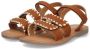 Braqeez leren sandalen cognac Bruin Meisjes Leer Meerkleurig 28 - Thumbnail 4