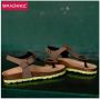 Braqeez Sammy Spain sandalen taupe Bruin Jongens Imitatieleer Effen 30 - Thumbnail 2