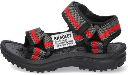 Braqeez Sky Sport sandalen grijs Jongens Textiel Meerkleurig 34 - Foto 3