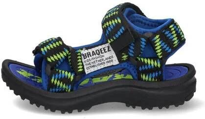 Braqeez Sky Sport sandalen kobaltblauw Jongens Textiel Meerkleurig 25