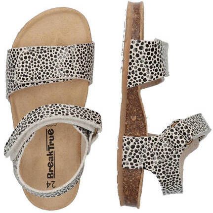 Break True sandalen wit zwart Meisjes Imitatieleer Dierenprint 24