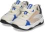 BunniesJR 224374-503 Jongens Lage Sneakers Grijs Beige Blauw Leer Veters - Thumbnail 2