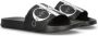 Calvin Klein badslippers zwart Rubber Logo 26 - Thumbnail 1