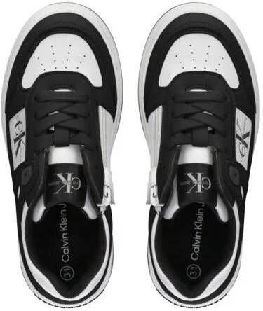 Calvin Klein Zwart Jongens Imitatieleer Logo 35 Sneakers