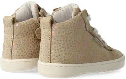 Develab 41492 hoge leren sneakers beige Meisjes Leer 23