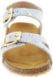 Develab leren sandalen met allover print wit Meisjes Leer All over print 23