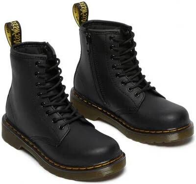 Dr. Martens 1460 Kleuter Tiener leren veterboots zwart Meisjes Leer Effen 28