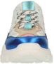 DWRS Pluto leren sneakers met pailletten roze blauw Meisjes Leer Meerkleurig 34 - Thumbnail 3