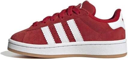 Adidas Originals Campus 00s sneakers rood wit Jongens Meisjes Suede Meerkleurig 29