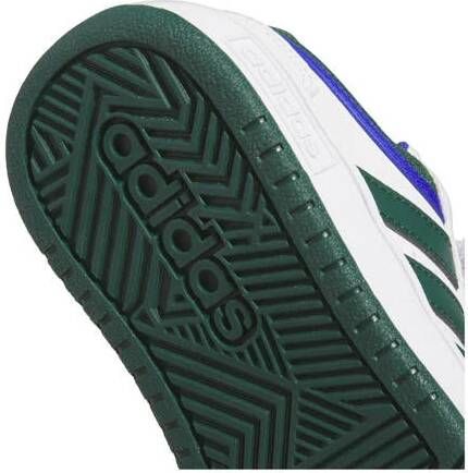 Adidas Originals Hoops sneakers wit groen kobaltblauw Jongens Meisjes Imitatieleer 33