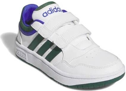 Adidas Originals Hoops sneakers wit groen kobaltblauw Jongens Meisjes Imitatieleer 33