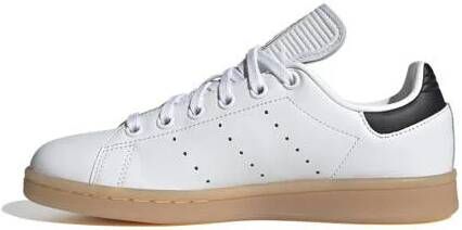 Adidas Originals Stan Smith sneakers wit zwart gum Jongens Meisjes Polyester 38