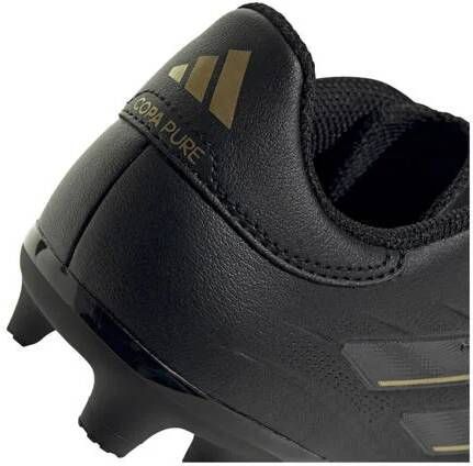 Adidas Performance Copa Pure 2 League junior voetbalschoenen zwart antraciet goud metallic Jongens Meisjes Imitatieleer 38 2 3