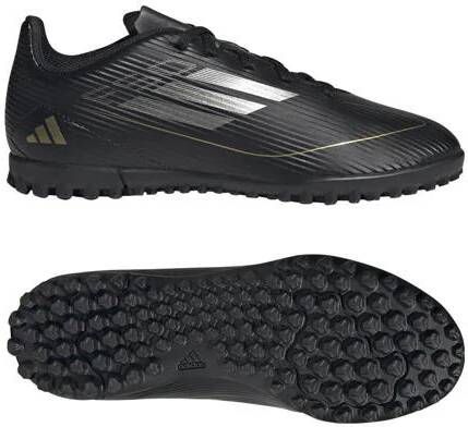 Adidas Performance F50 Club junior voetbalschoenen zwart antraciet goud metallic Jongens Meisjes Imitatieleer 33