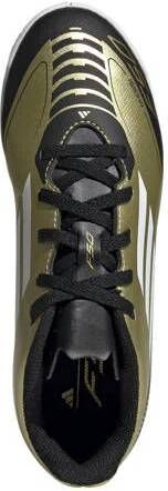 Adidas Performance F50 Club Messi Jr. voetbalschoenen goudmetallic wit zwart Jongens Meisjes Imitatieleer 30