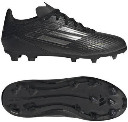 Adidas Performance F50 League Jr. voetbalschoenen goudmetallic wit zwart Jongens Meisjes Imitatieleer 36