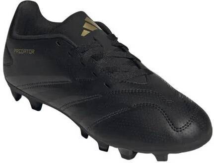 Adidas Performance Predator Club junior voetbalschoenen zwart antraciet goud metallic Jongens Meisjes Imitatieleer 33